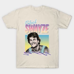 Patrick Swayze - Retro 90s Styled Fanart Design T-Shirt
